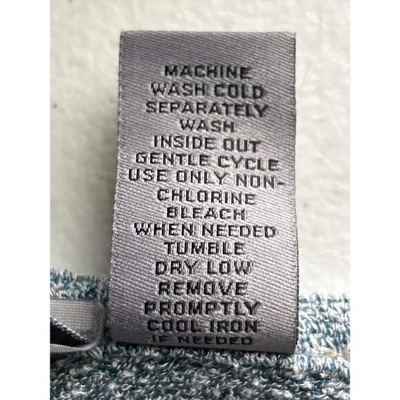 New Directions Weekend Long Sleeve Sweater Top With Lace Trim Hem Blue Medium - Picture 4 of 7